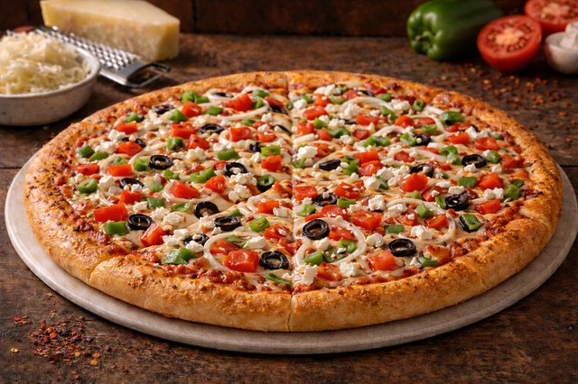 Feta Loaded Pizza.